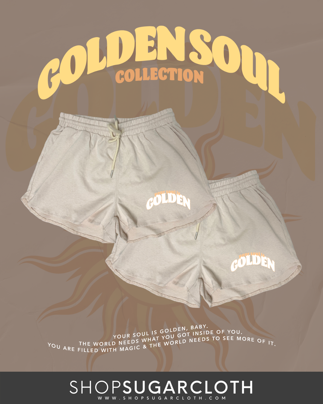 Golden Shorts - Beige